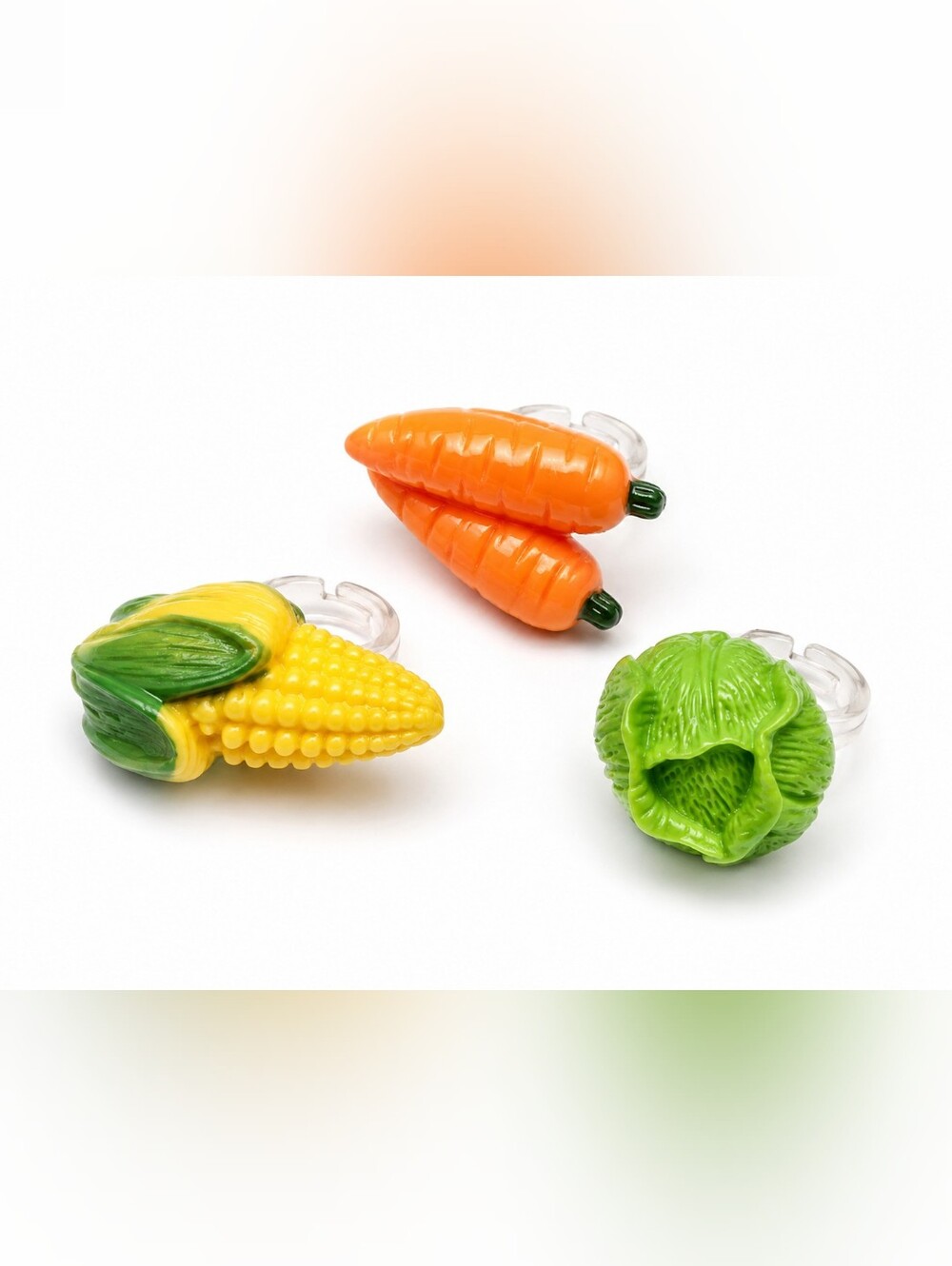 Maximalist Veggie Rings-Set of 3